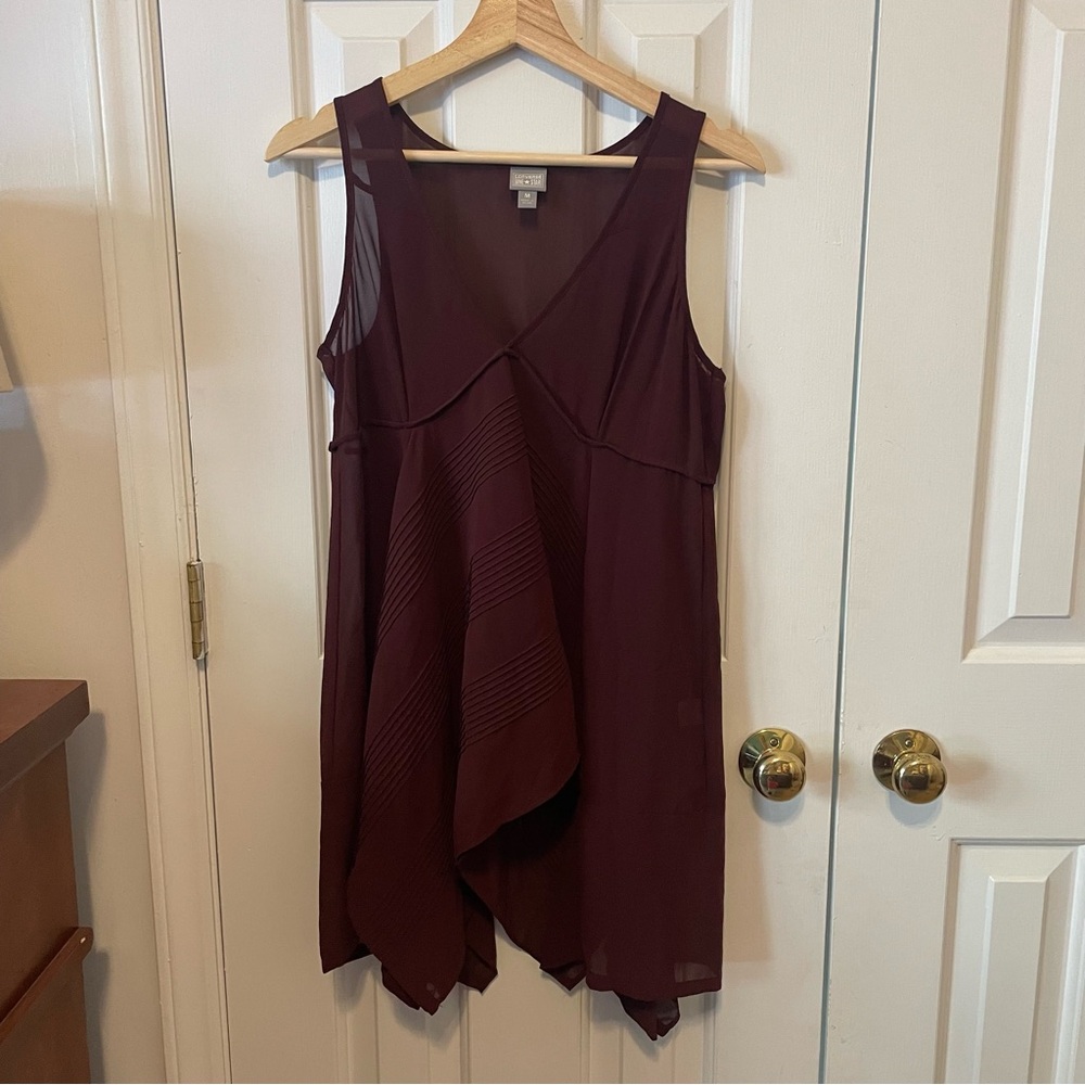 Converse All Star Flowy Purple Sheer Tank Top